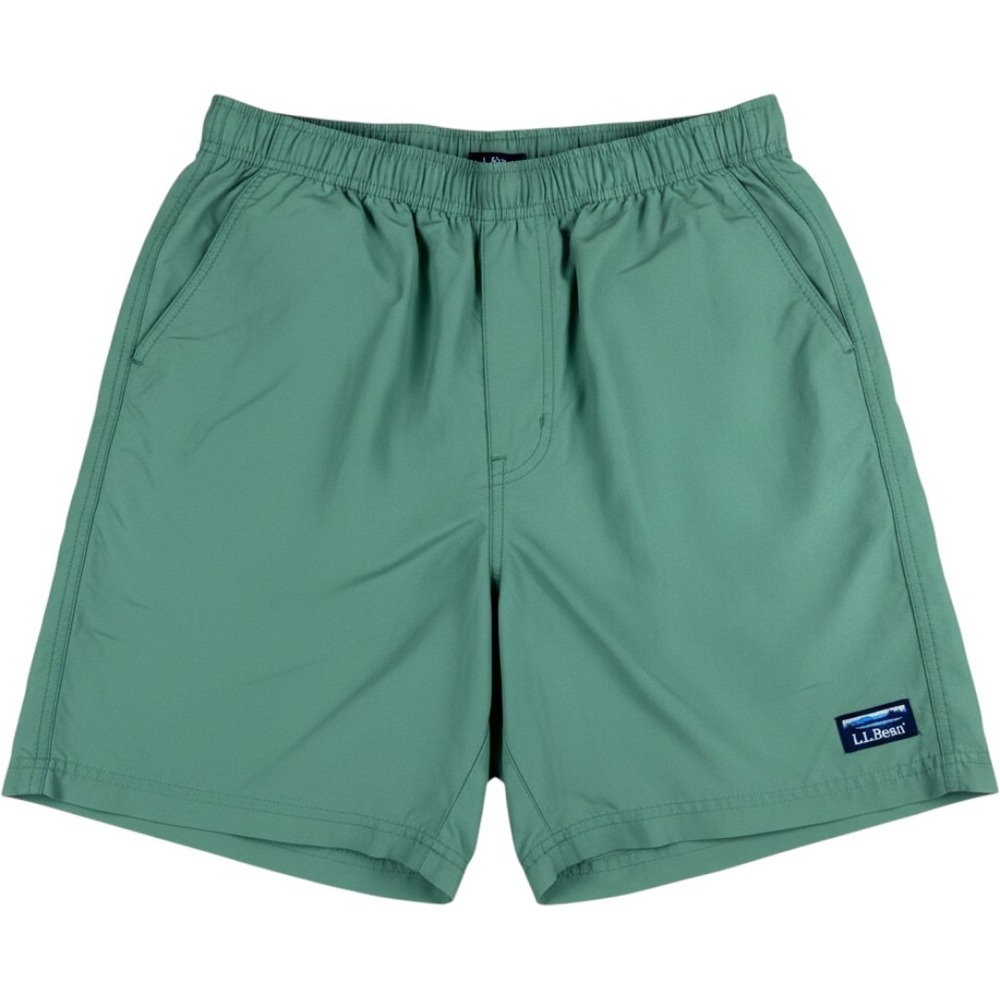 L.L. Bean Mens  Nylon Hiking Shorts Sage Green Mesh Lined Medium